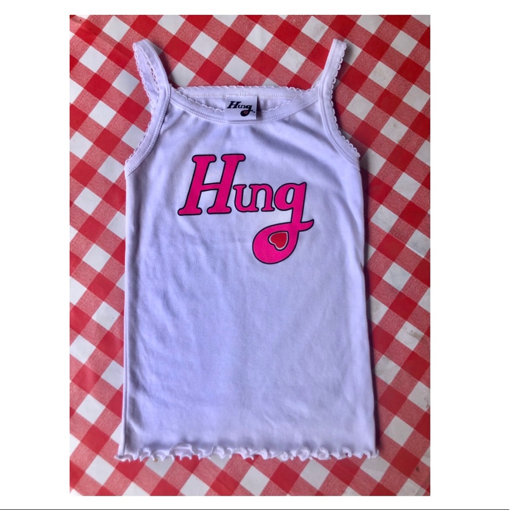 100% cotton lettuce hem cami